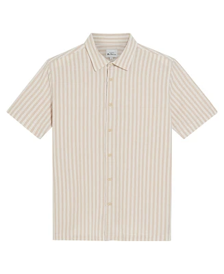 Ben Sherman Men's Seersucker Stripe Short Sleeve Shirt