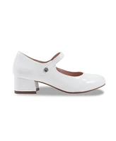 Kenneth Cole Reaction Little and Big Girls Cultivated Pearl Corlis Heel Shoe
