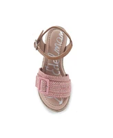 Sam Edelman Little and Big Girls Lucia Buckle Espadrille Wedge Sandals