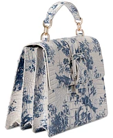 Brahmin Hallie Daylily Melbourne Medium Leather Satchel