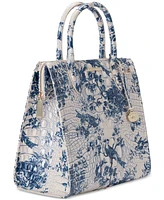 Brahmin Caroline Melbourne Embossed Leather Satchel