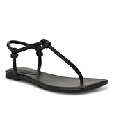 Nine West Women's Nortny Knotted T-Strap Flat sandals