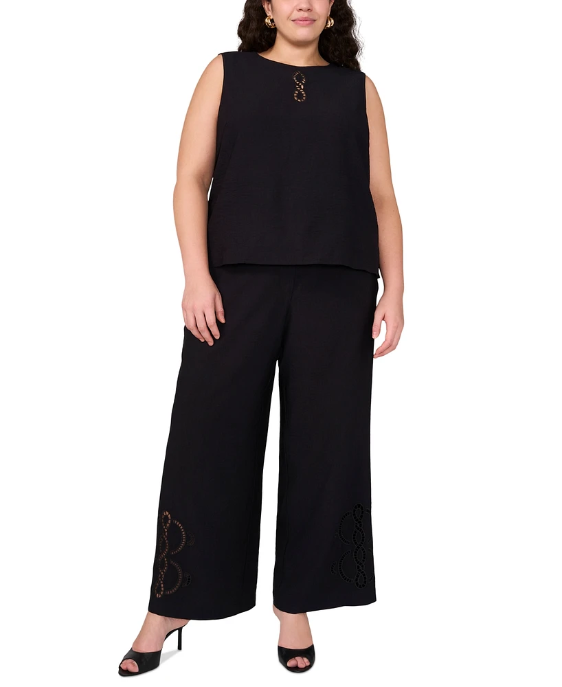 Vince Camuto Plus High-Rise Wide-Leg Pants