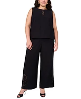 Vince Camuto Plus High-Rise Wide-Leg Pants