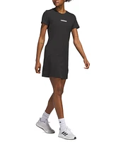 adidas Women's Cotton Essentials Short-Sleeve T-Shirt Dress