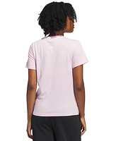 adidas Women's Cotton Multi-Color Logo Crewneck T-Shirt
