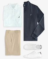 Nautica Mens Logo Sweatshirt Shorts