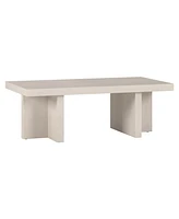 Hudson & Canal 44" Dimitra Wide Rectangular Coffee Table