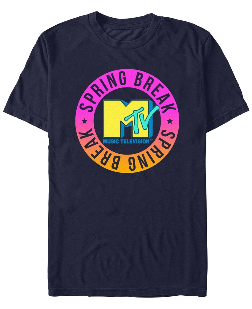 Mtv Men's Spring Break Circle Short Sleeve T-Shirt