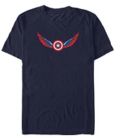 Marvel Men's Wings Shield Falcon Short Sleeve T-Shirt