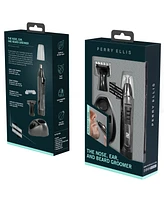 Nose, Ear and Facial Hair Groomer with Stand, Interchangeable Heads