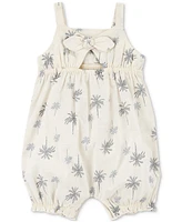 Carter's Baby Girls Cotton Palm Tree-Print Tank Romper