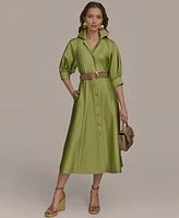 Donna Karan New York Women's Cotton Midi Shirtdress