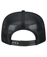 New Era Men's Black Pittsburgh Pirates Tone Foam Meshback Golfer Snapback Hat