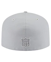 New Era Men's Gray Las Vegas Raiders Color Pack 59FIFTY Fitted Hat