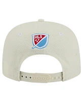 New Era Men's Cream Chicago Fire 2025 Kickoff Snapback Golfer Hat