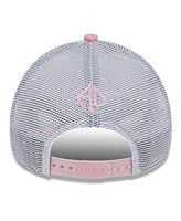 New Era Men's Pink Austin Dillon 9FORTY A-Frame Trucker Paisley Adjustable Hat