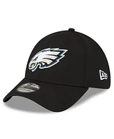 New Era Men's Black Philadelphia Eagles Super Bowl Lix Champions Side Patch 39THIRTY Flex Hat