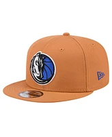 New Era Men's Tan Dallas Mavericks Color Pack 9FIFTY Snapback Hat