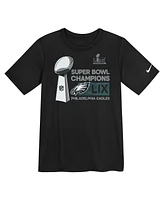 Outerstuff Preschool Black Philadelphia Eagles Super Bowl Lix Champions Locker Room Trophy Collection T-Shirt