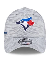 New Era Men's Gray Toronto Blue Jays 2025 Mlb Clubhouse 39THIRTY Flex Hat