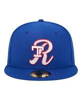 New Era Men's Royal Texas Rangers Duo Logo 2.0 59FIFTY Fitted Hat