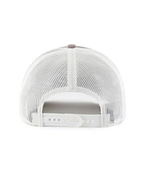 '47 Brand Men's Gray/White Minnesota Twins Tide Sweep Rope Trucker Adjustable Hat