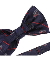 Eagles Wings Men's Navy Columbus Blue Jackets Oxford Bow Tie