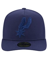 New Era Men's Navy San Antonio Spurs Colorpack A-Frame Pinch Front 59FIFTY Fitted Hat