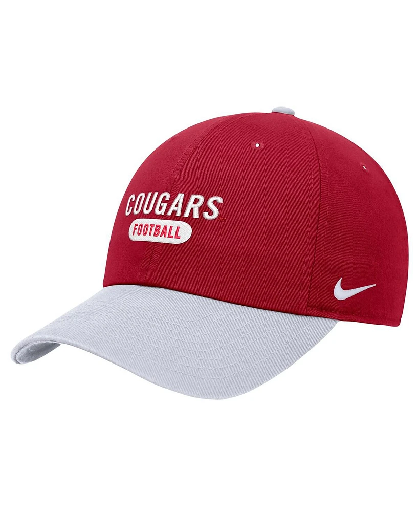 Nike Men's Crimson Washington State Cougars Color Block Club Adjustable Hat