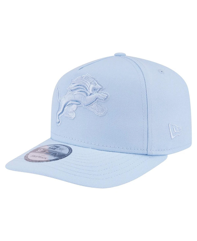 New Era Men's Light Blue Detroit Lions Color Pack 9FIFTY Snapback Hat