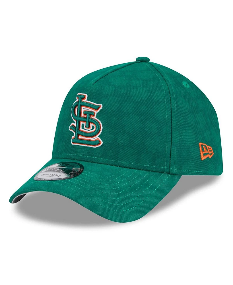 New Era Men's Kelly Green St. Louis Cardinals St. Patrick's Day A-Frame 9FORTY Adjustable Hat