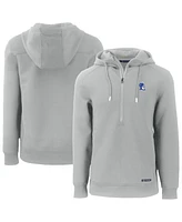 Cutter & Buck Men's Gray Duke Blue Devils Roam Eco Half-Zip Hoodie