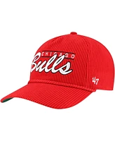 '47 Brand Men's Red Chicago Bulls Double Header Sidepatch Cord Hitch Adjustable Hat