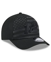 New Era Men's Black Ryan Blaney American Flag 9FORTY M-Crown A-Frame Adjustable Hat