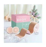 Risque Women's Breast Tape - Waterproof Sweat-Proof Boob Tape to help Contour and Lift - Beige