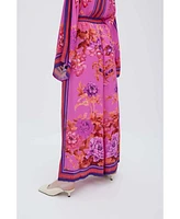 Raishma Studio Women's Alisa Pink Viscose Trousers