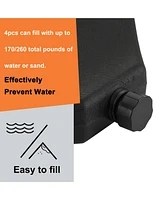 4PCS Rectangular Offset Umbrella Base Weighted Cantilever Heavy Duty Hanging Patio Umbrella Base