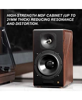 Edifier Bluetooth Active Speakers, Wireless Powered Bookshelf Speakers with Aluminum Drivers & Hi-Res Audio - Pair