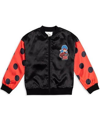 Miraculous Girls Ladybug Zip Up Bomber Jacket