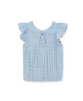 Lands' End Girls Woven Eyelet Top