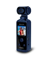 Minolta MN4KP1 4K Ultra Hd Wi-Fi Enabled Pocket Camcorder, Blue
