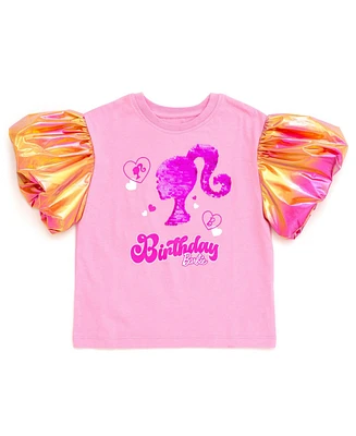 Barbie Toddler Girls Logo Pullover T-Shirt