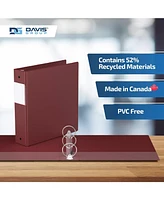 Easyview Premium, Round Ring, Customizable, View Binder, 6 Pack (Burgundy