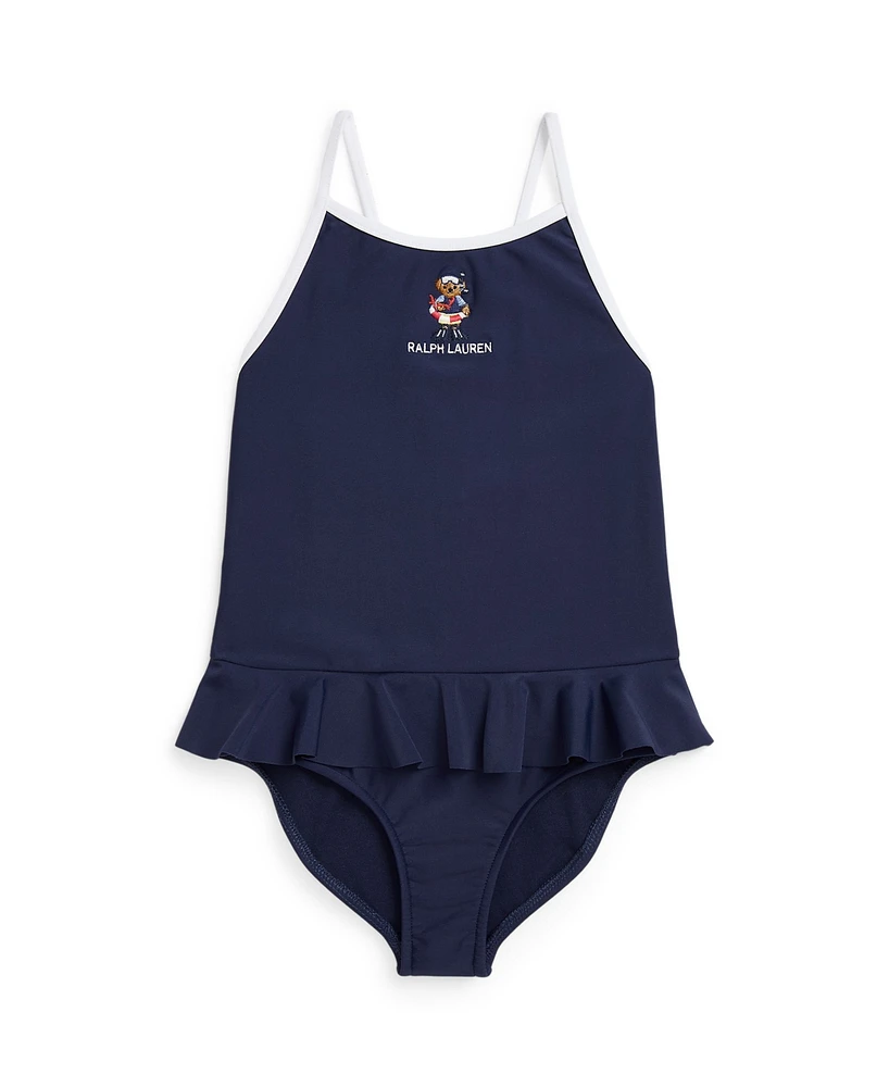 Polo Ralph Lauren Toddler and Little Girls Bear One-Piece Swimsuit