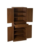 Mondawe 4 Door Cabinet with 1 Drawer, with 4 Adjustable Inner Shelves