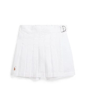 Polo Ralph Lauren Toddler and Little Girls Pleated Seersucker Wrap Skort