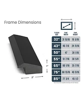 Deco Tv Frames 65" Slim Frame for Samsung The 2021-2024 (Modern Tuxedo Black)