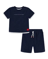 Tommy Hilfiger Baby Boys 2-Piece French Terry Top and Shorts Set