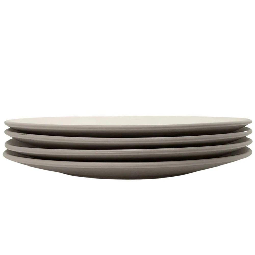 The Contour Dinner Plate - Set of 4 Ceramic Stoneware Dinnerware